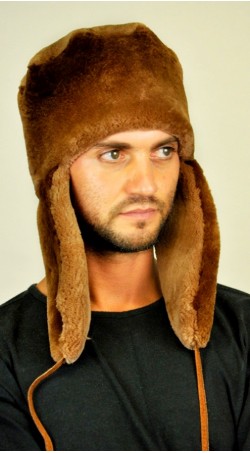 Beaver fur hat ushanka
